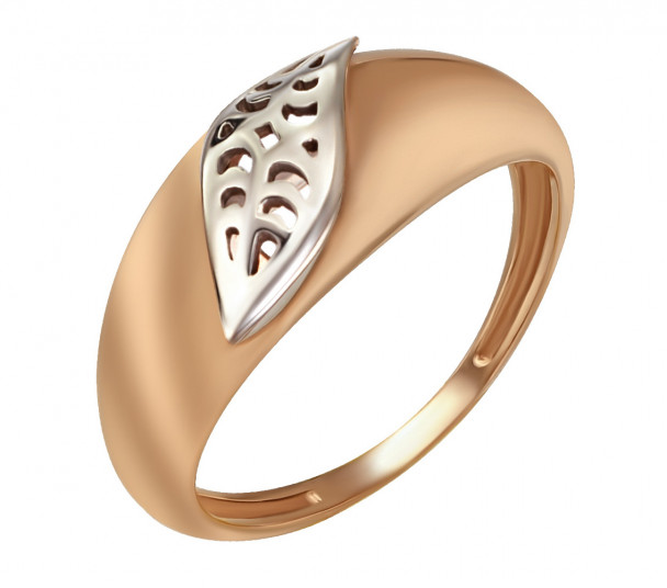 Золотое кольцо с фианитами. Артикул 380070 - Фото  1