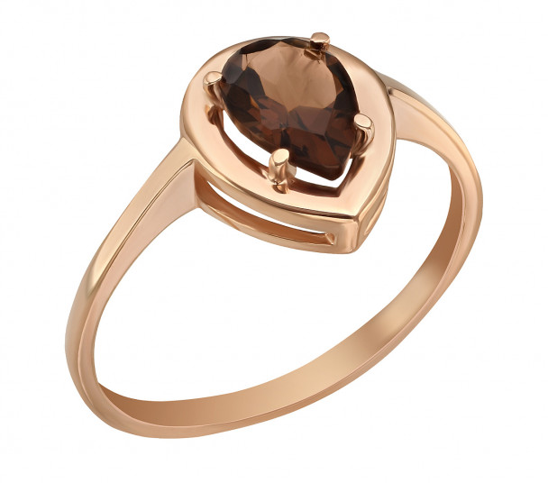 Золотое кольцо со вставкой кварца. Артикул 368670  размер 16 - Фото 1
