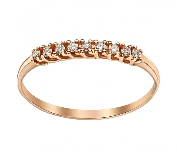 Золотое кольцо с бриллиантами. Артикул 740358  размер 16 - Фото 1
