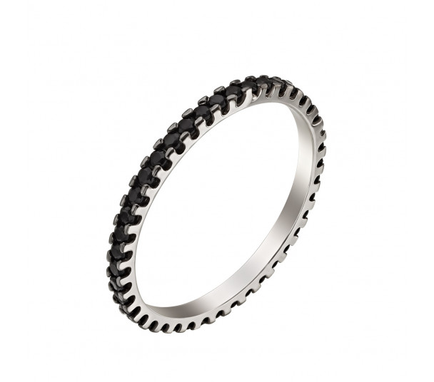 Серебряное кольцо с фианитами. Артикул 380391С  размер 18 - Фото 1