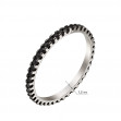 Серебряное кольцо с фианитами. Артикул 380391С  размер 14.5 - Фото 2