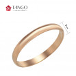 Золотое обручальное кольцо классическое. Артикул 340023  размер 17.5 - Фото 2