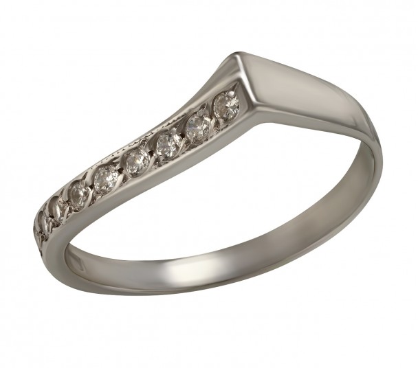 Серебряное кольцо с фианитами. Артикул 320069С  размер 18 - Фото 1