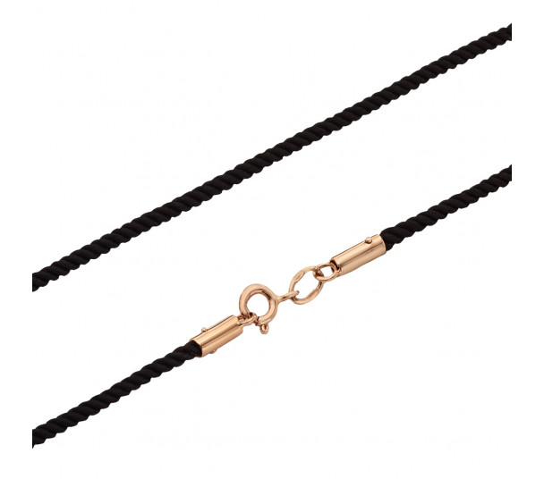 Ювелирный шнурок с золотой застежкой. Артикул 950103  размер 550 - Фото 1