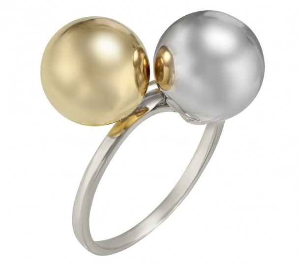 Кольцо в белом золоте с бриллиантом. Артикул 740375В - Фото  1