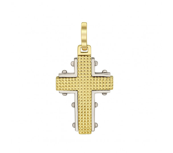 Крест в белом золоте. Артикул 210197В - Фото  1