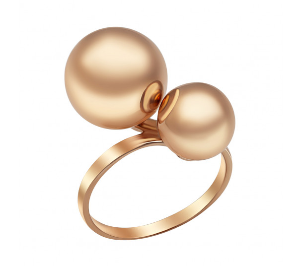 Золотое кольцо с фианитами. Артикул 350048 - Фото  1