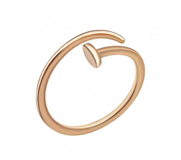 Золотое обручальное кольцо классическое. Артикул 340004 - Фото  1