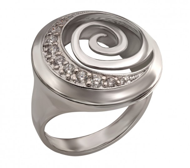 Серебряное кольцо с фианитами. Артикул 320915С  размер 18.5 - Фото 1