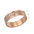 Золотое кольцо с фианитами. Артикул 340186  размер 21.5 - Фото 3