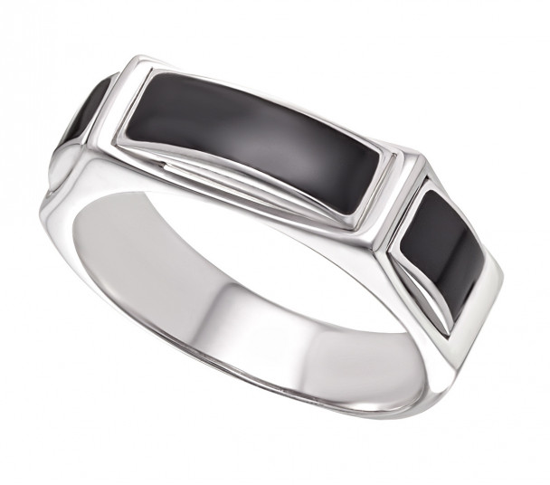 Кольцо серебро с эмалью. Артикул 310258А  размер 22.5 - Фото 1