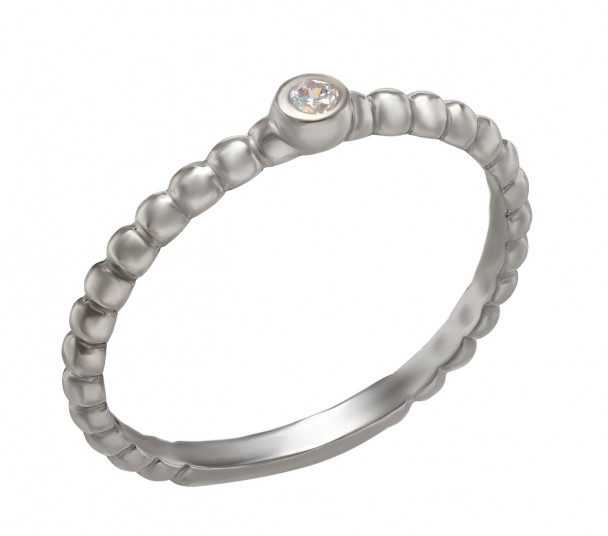 Серебряное кольцо с фианитом. Артикул 380185С  размер 13.5 - Фото 1
