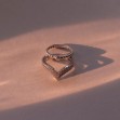 Серебряное кольцо с фианитом. Артикул 380185С  размер 14 - Фото 4