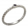 Серебряное кольцо с фианитом. Артикул 380185С  размер 13.5 - Фото 2
