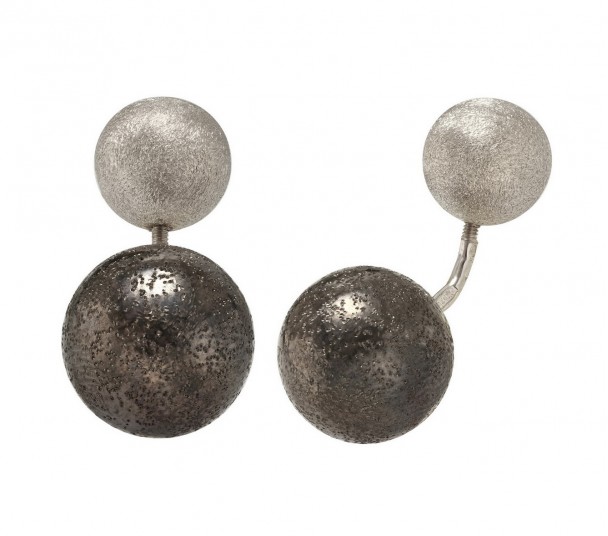 Серебряные серьги-кольца. Артикул 470078С - Фото  1