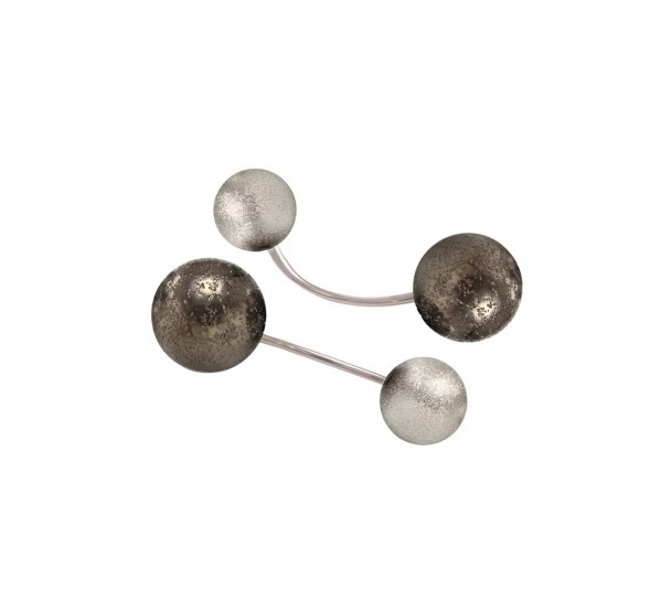 Серебряные серьги-кольца. Артикул 460052С - Фото  1