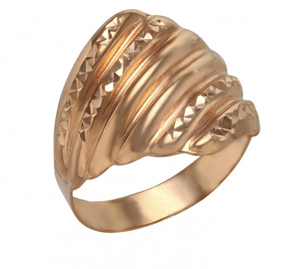 Золотое кольцо с бриллиантами и сапфиром. Артикул 751630 - Фото  1