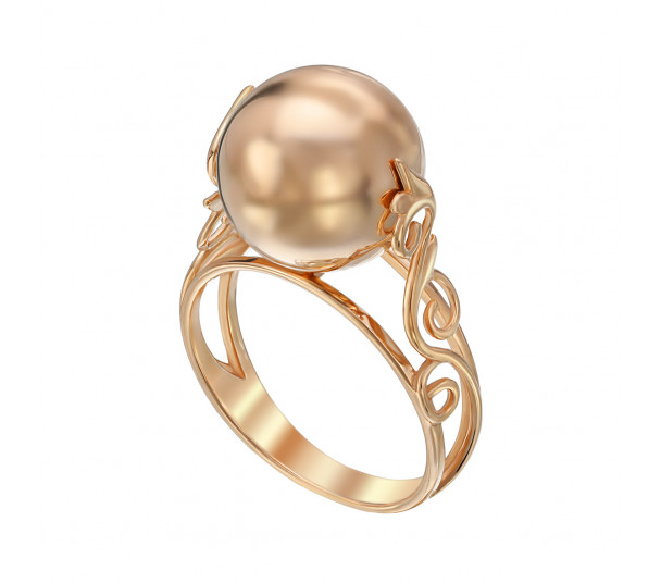Обручальное кольцо в красном золоте. Артикул 340066 - Фото  1