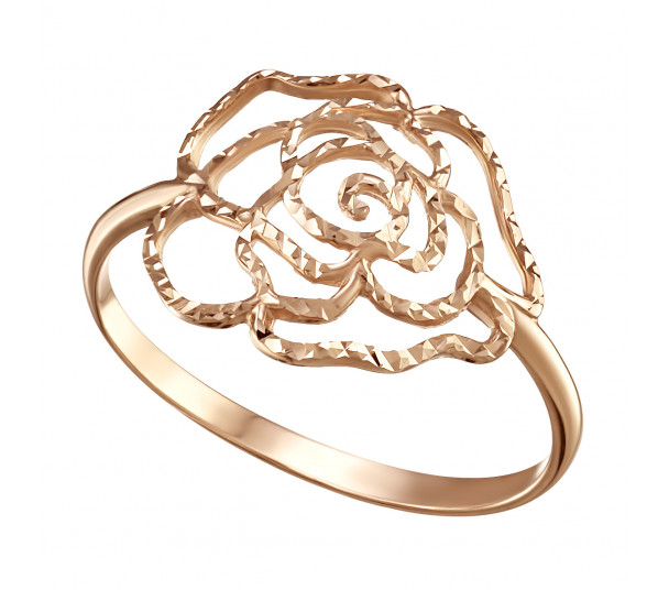 Обручальное кольцо в красном золоте. Артикул 340066 - Фото  1