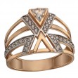 Золотое кольцо с фианитами. Артикул 380473  размер 16 - Фото 3