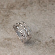 Серебряное кольцо с фианитами. Артикул 350068С  размер 18.5 - Фото 2