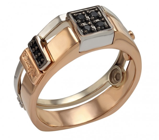 Золотое кольцо с фианитами. Артикул 330104  размер 20.5 - Фото 1