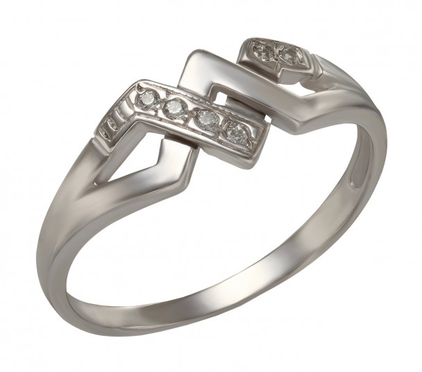 Серебряное кольцо с фианитами. Артикул 330063С  размер 18.5 - Фото 1