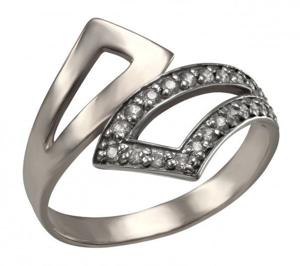 Серебряное кольцо с фианитами. Артикул 320859С  размер 16 - Фото 1