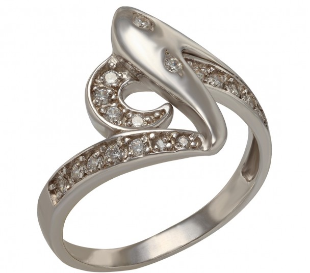 Серебряное кольцо с фианитами. Артикул 330266С  размер 16.5 - Фото 1