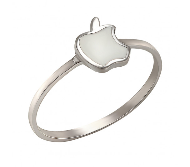 Серебряное кольцо с эмалью. Артикул 330059А - Фото  1