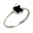 Серебряное кольцо с эмалью. Артикул 300361А  размер 15.5 - Фото 2