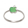 Серебряное кольцо с эмалью. Артикул 300361А  размер 15.5 - Фото 3