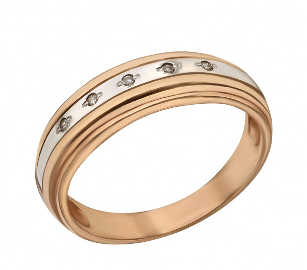 Золотое кольцо c бриллиантами. Артикул 750027  размер 16.5 - Фото 1