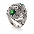 Серебряное кольцо с фианитами. Артикул 330703С  размер 19.5 - Фото 3