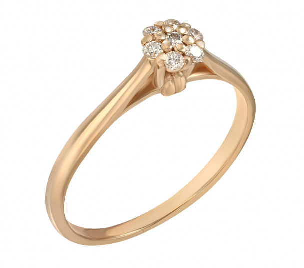 Золотое кольцо с фианитами. Артикул 320960  размер 16.5 - Фото 1