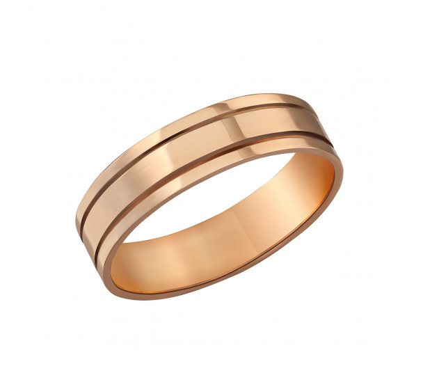 Золотое обручальное кольцо. Артикул 340034 - Фото  1