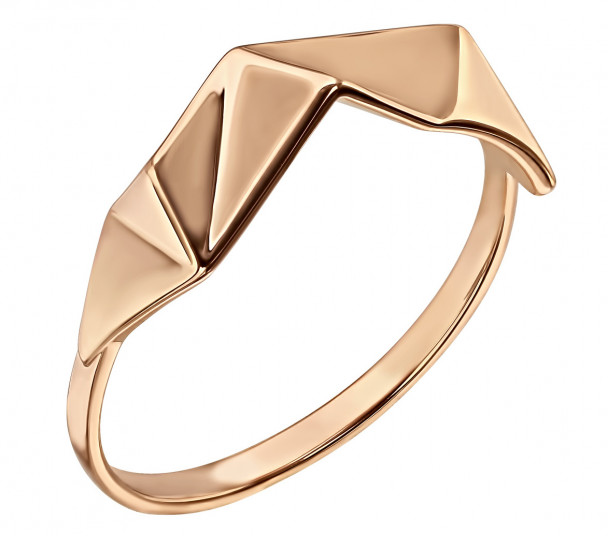 Золотое кольцо с фианитами. Артикул 380414 - Фото  1